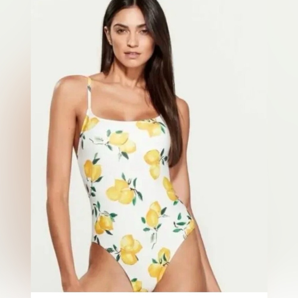Kate Spade Lemon Print Swimsuit - Size XLT